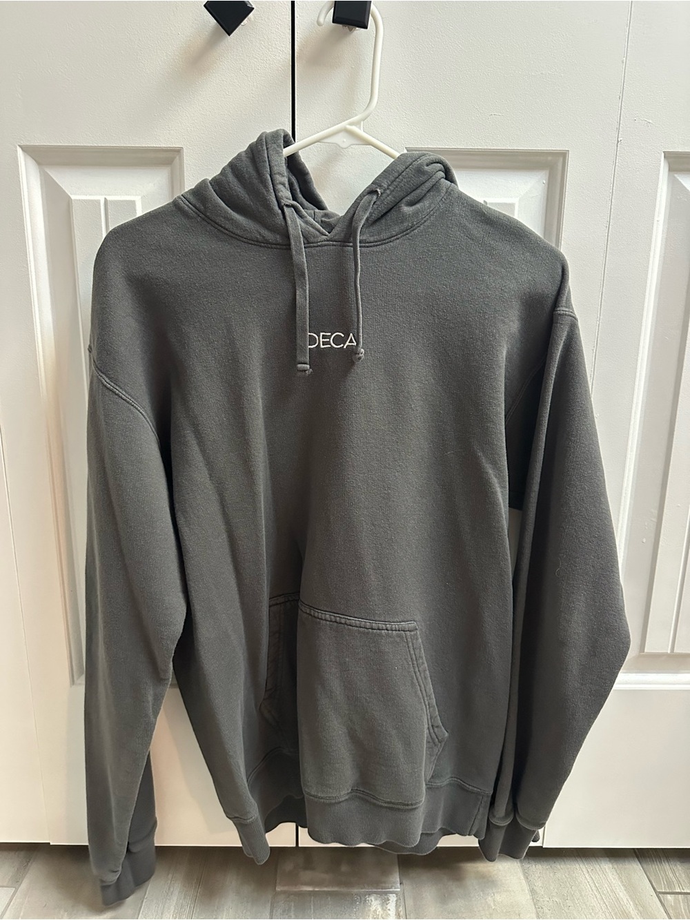 Charcoal Gray Pullover Hoodie - Casual Hoodie